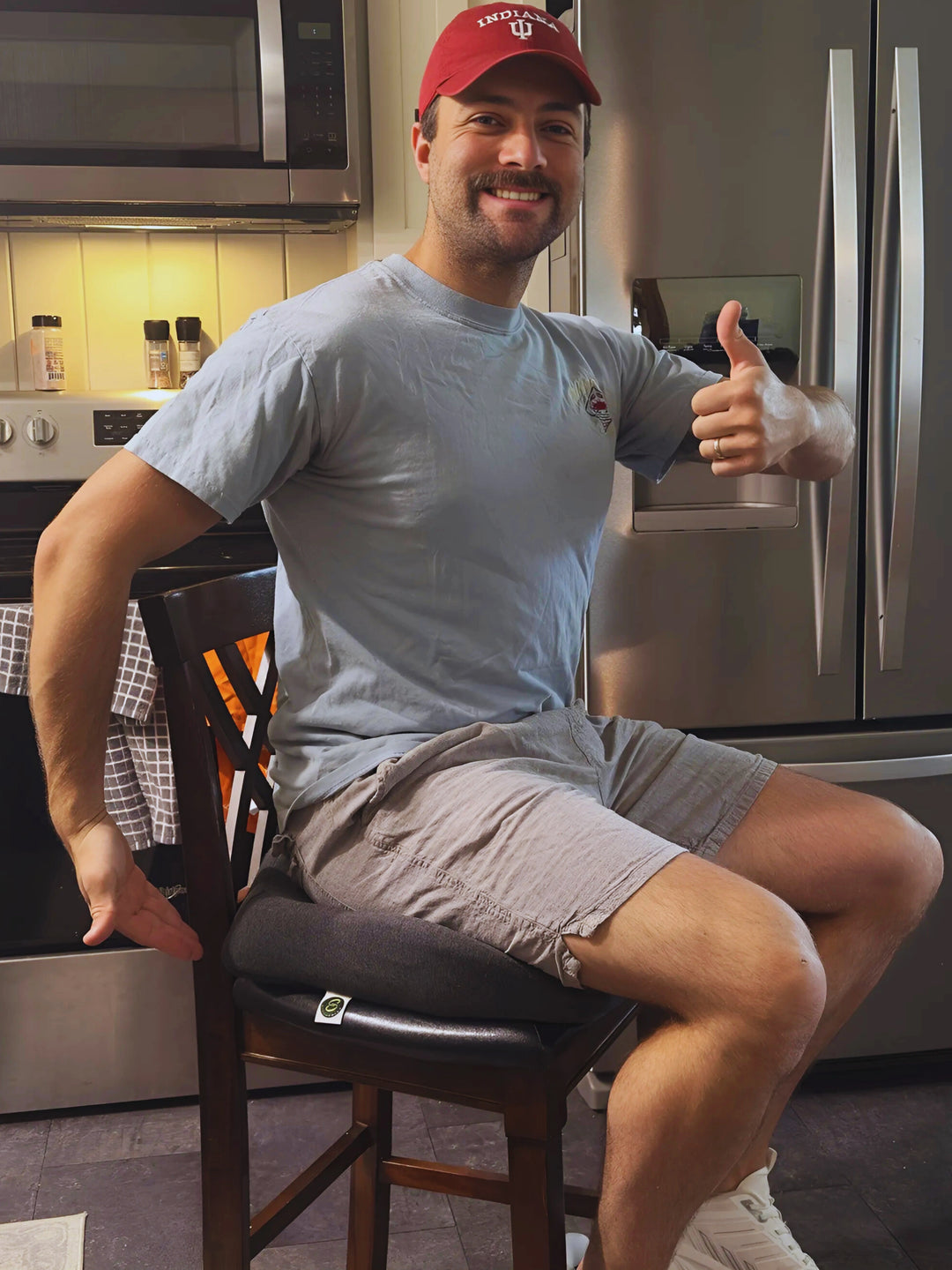 using a seat cushion on a chair